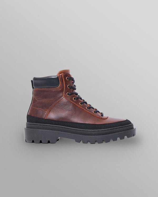 S.T. Valentin - Brown Smooth Leather Outset Boot