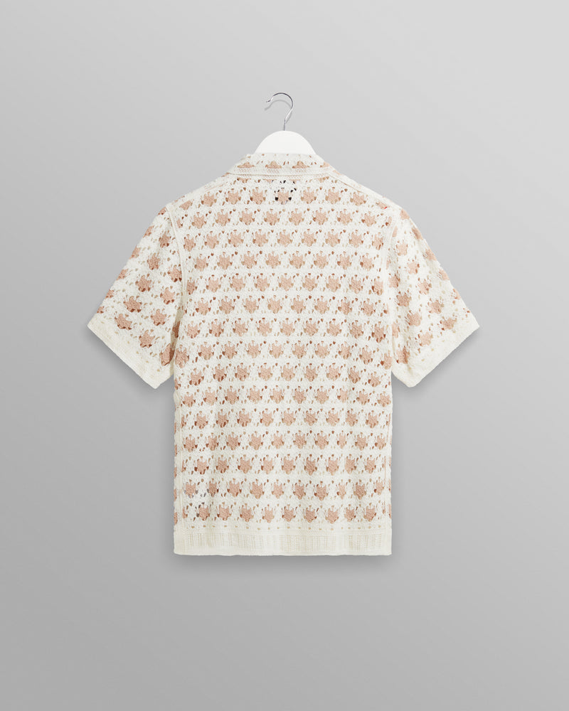 Porto Shirt Ecru Splash Crochet