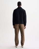 ROMER OVERSHIRT CHECK QUILT NAVY