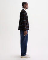 ROWHILL RUGBY MIRROR STRIPE BROWN / BLUE