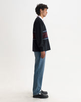 ROWHILL RUGBY HEAVY COTTON NAVY / PURPLE