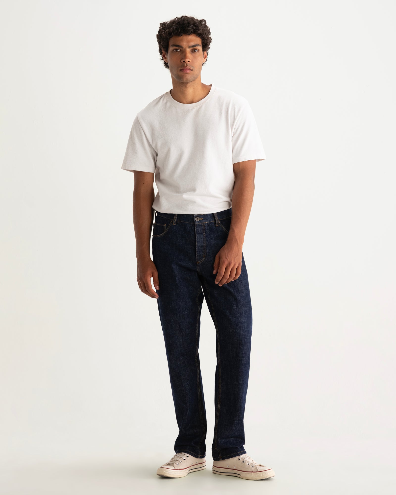 Men's Rinse Wash Selvedge Straight Fit Denim Jeans | Wax London