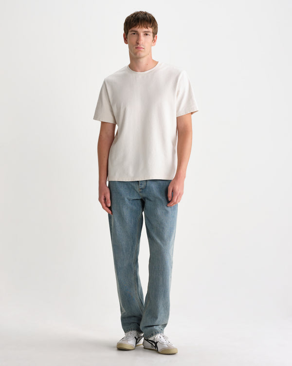 Russell – Straight-Fit-Jeans aus Selvedge-Denim in Blue Wash
