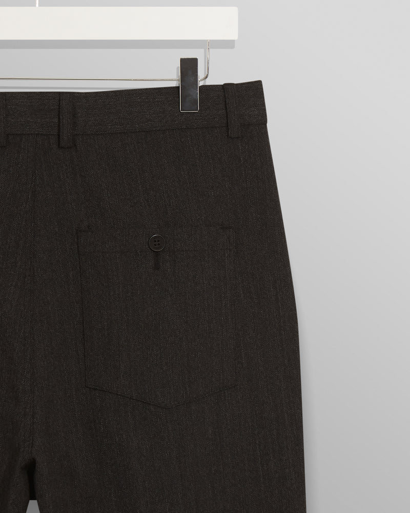 Raleigh Pleat Trousers Charcoal