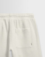 Sam - Ecru Textured Waffle Shorts