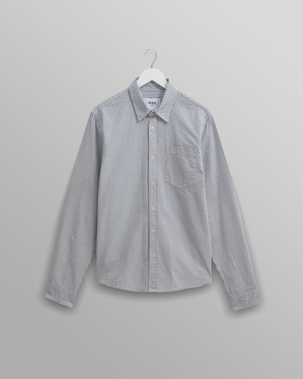 Classic Seersucker Minicheck Shirt S/S Peach Pearl / Small