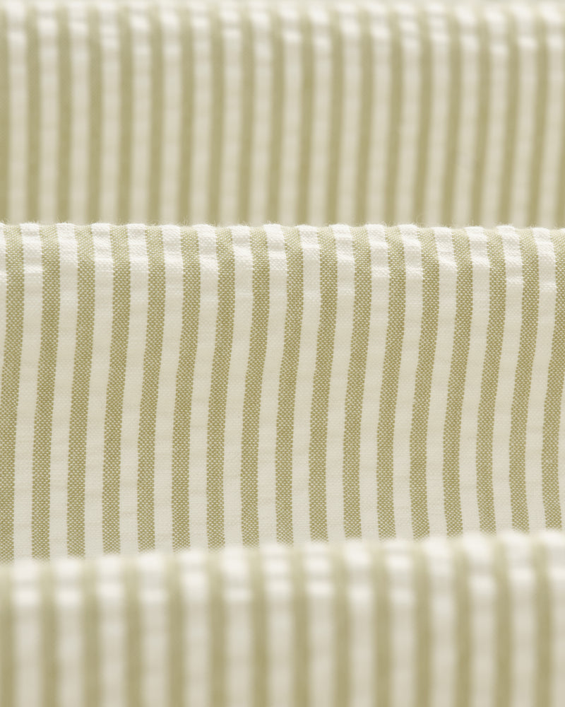 Shelly Shirt Sage Seersucker Stripe