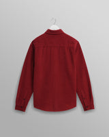 Shelly - Burgundy Seersucker Corduroy Shirt