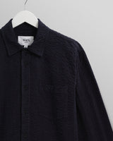 Shelly - Navy Seersucker Corduroy Shirt