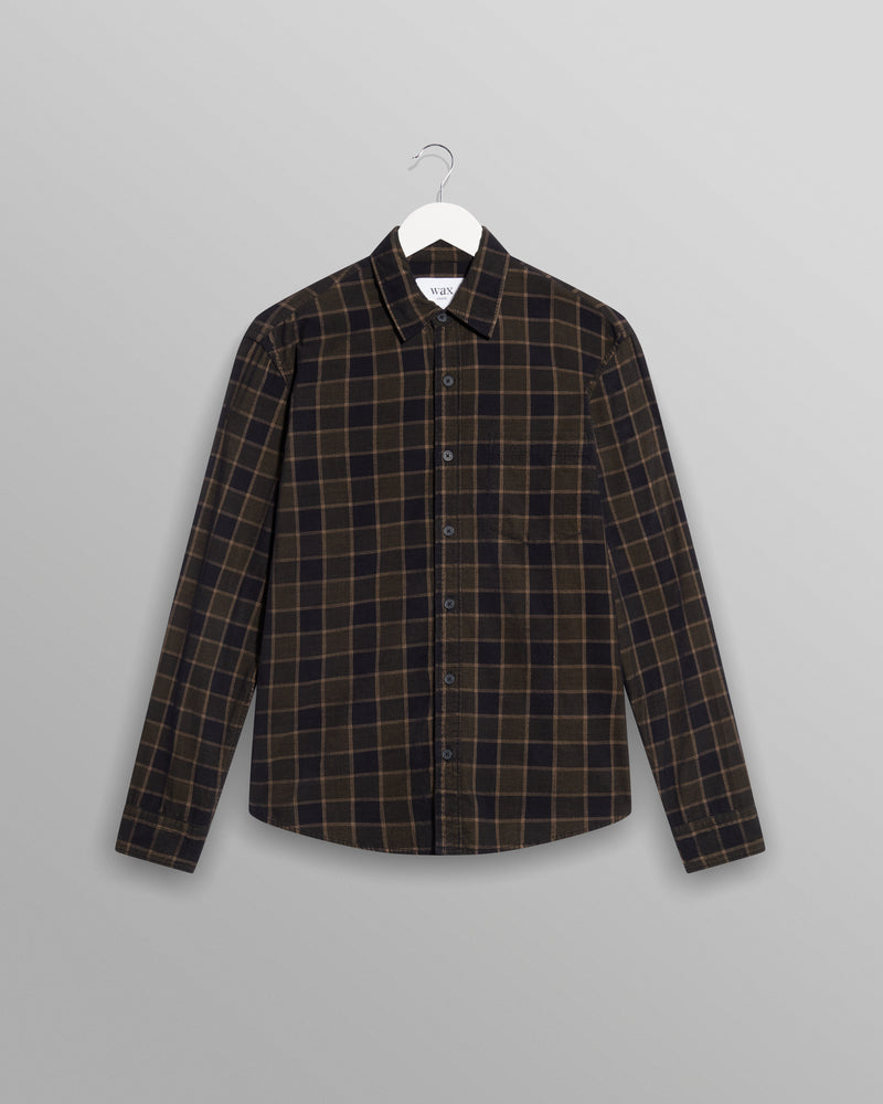 Shelly Shirt Black/Khaki Cord