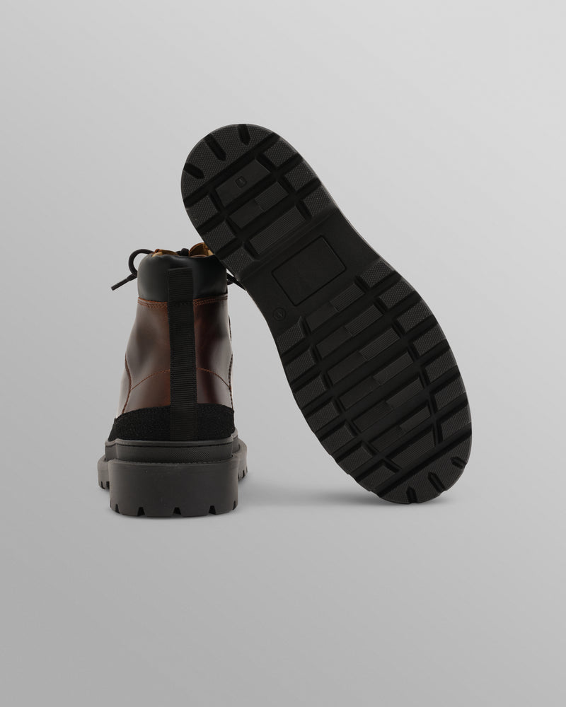 S.T. Valentin - Brown Smooth Leather Outset Boot