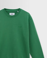 Sidney - Washed Green Loopback Cotton Sweatshirt