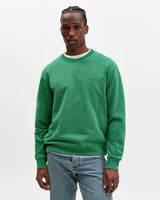 Sidney - Washed Green Loopback Cotton Sweatshirt