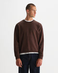 SIDNEY SWEAT DRY COTTON LOOPBACK WASHED BROWN