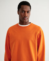 Sidney - Washed Orange Loopback Cotton Sweatshirt