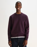 SIDNEY SWEAT DRY COTTON LOOPBACK WASHED PURPLE