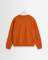 Sidney - Washed Orange Loopback Cotton Sweatshirt