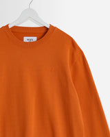 Sidney - Washed Orange Loopback Cotton Sweatshirt