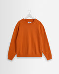 Sidney - Washed Orange Loopback Cotton Sweatshirt