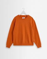 Sidney - Washed Orange Loopback Cotton Sweatshirt