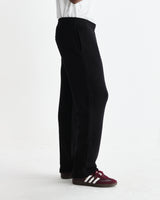Ska - Black Embroidered Logo Loopback Cotton Joggers