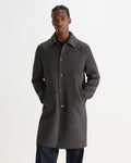 STAN COAT DOUBLE FACE CHECK NAVY / BROWN