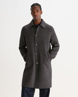 STAN COAT DOUBLE FACE CHECK NAVY / BROWN