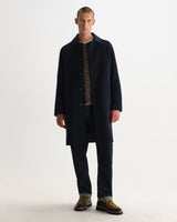 STAN COAT DOUBLE FACE WOOL NAVY