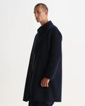 STAN COAT DOUBLE FACE WOOL NAVY