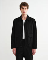 Strand - Black Cotton Tencel Twill Jacket