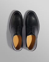 S.T. Valentin Derby Shoes Black Grained Leather