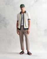 Tellaro Shirt Green/Ecru Stripe