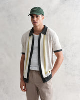 Tellaro Shirt Green/Ecru Stripe