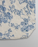 Tote Bag Ecru/Blue Floral Jacquard