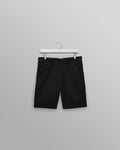 Trinity - Black Cotton Tencel Shorts