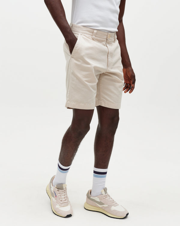 Trinity - Stone Cotton Tencel Shorts
