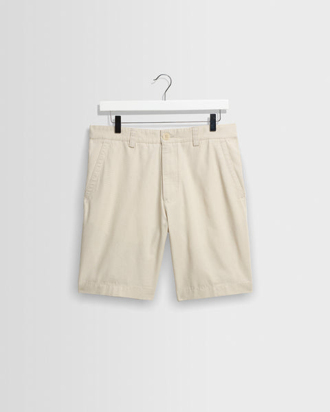 Trinity - Stone Cotton Tencel Shorts
