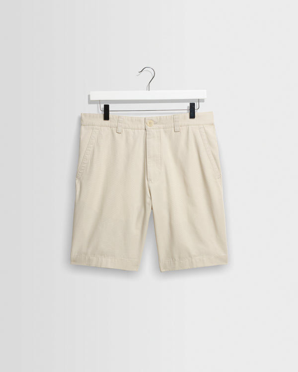 Trinity - Stone Cotton Tencel Shorts