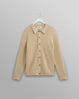 Tristan - Sand Cable Stitch Knitted Shirt