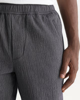 TYNE TROUSER DOUBLE FACE STRIPE DARK NAVY / ECRU