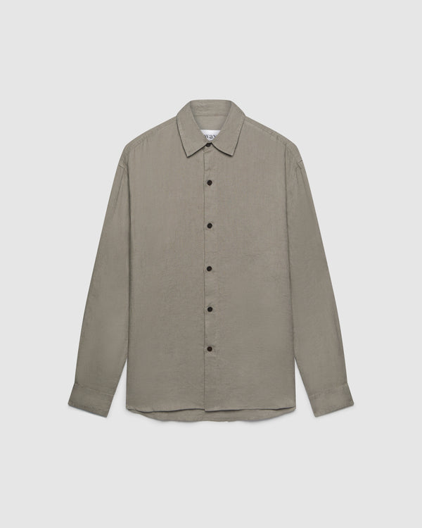 Trin Shirt Light Khaki Linen