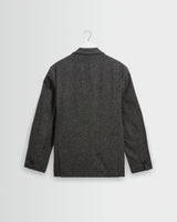 Vigo - Grey Italian Wool Blend Double-Breasted Blazer
