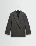 Vigo - Grey Italian Wool Blend Double-Breasted Blazer