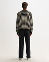 Walker - Black And Ecru Bubble Knit Cardigan
