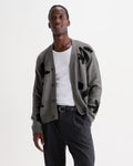 WALKER CARDIGAN FELTED APPLIQUE GREY / BLACK