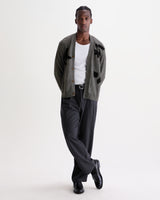 WALKER CARDIGAN FELTED APPLIQUE GREY / BLACK