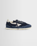 Walsh - Navy And White Suede Ensign Trainers