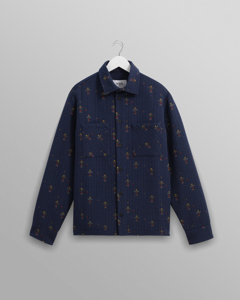 Whiting Overshirt Blue Totem Quilt