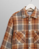 Whiting - Caramel And Ecru Giles Check Overshirt