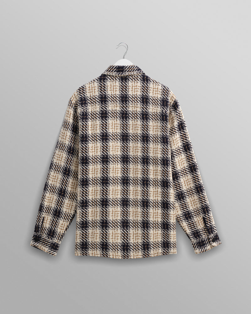 Whiting - Navy And Ecru Alley Check Overshirt